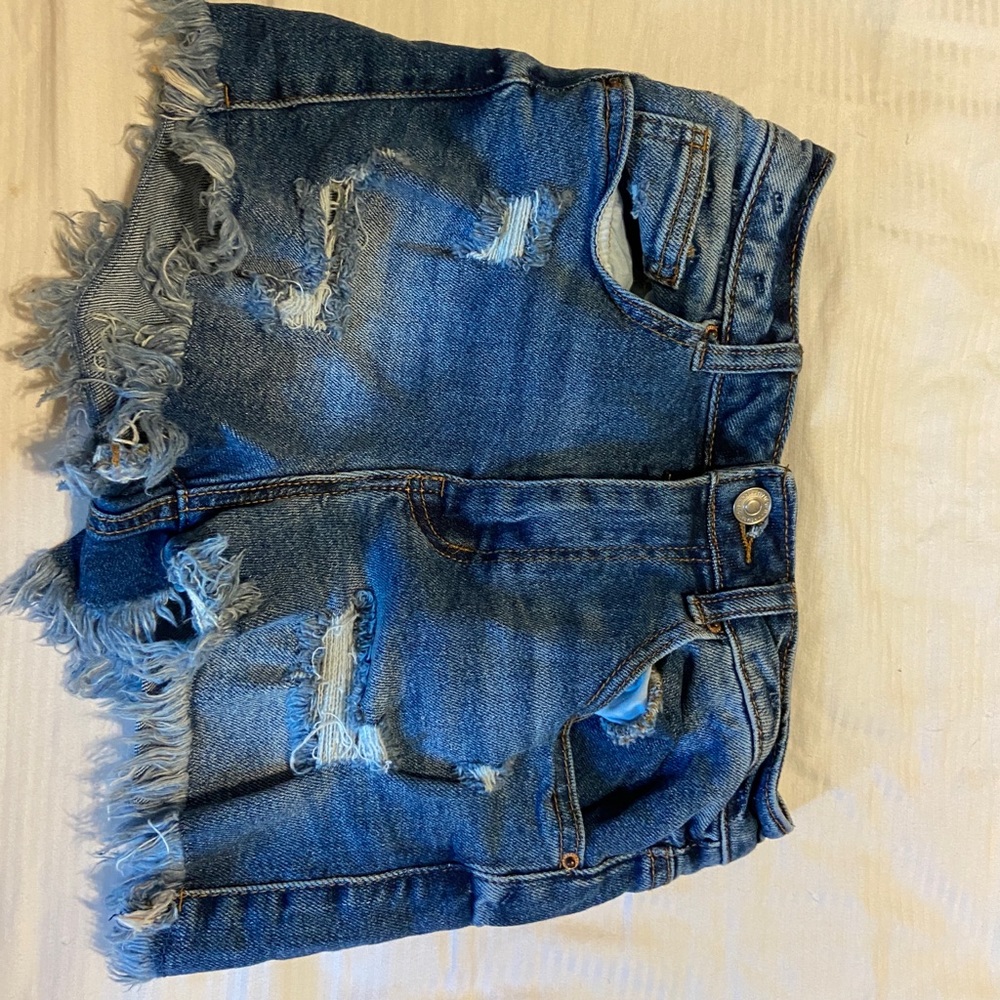 ripped jean shorts